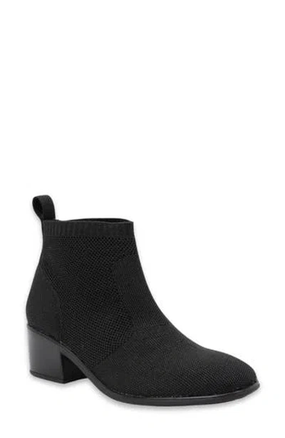 Naot Legacy Bootie In Black Silver Knit