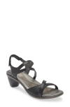 Naot Limit Slingback Sandal In Shiny Black Leather