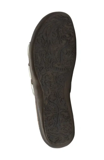 Naot Liv Slide Sandal In Radiant Gold Leather