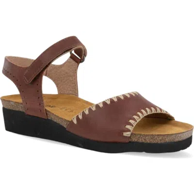 Naot Luna Sandal In Burgundy