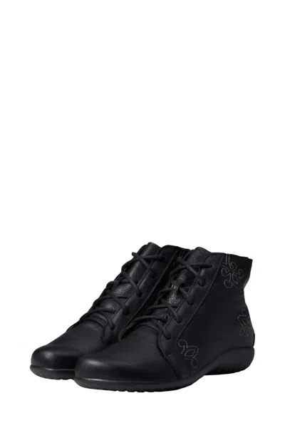 Naot Manga Ankle Boot In Soft Black In Multi