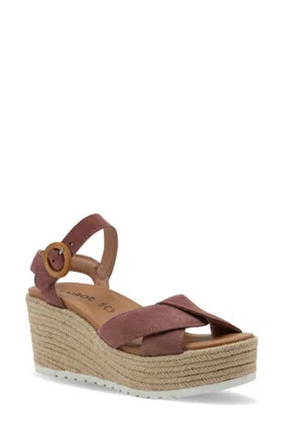 Naot Marbella Platform Wedge Sandal In Brown