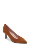 Naot Margot Pointed Toe Pump In Brown Suede