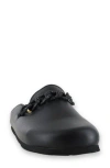 Naot Memphis Mule In Black Soft Leather