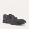 Naot Men's Bondos Oxford Shoes - Medium In Charcoal Suede