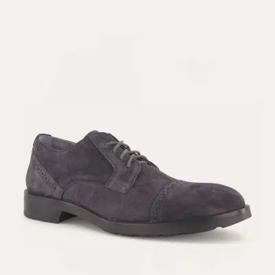 Naot Men's Bondos Oxford Shoes - Medium In Charcoal Suede