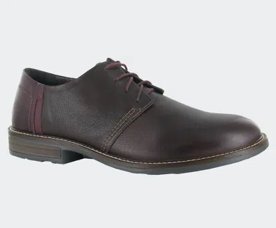 Naot Men's Chief Dress Shoe In Smm - Soft Brown/bordeaux