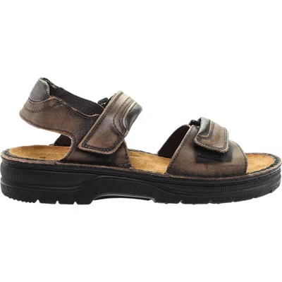 Naot Men's Lappland Sandal In Vintage Grey Leather In Multi