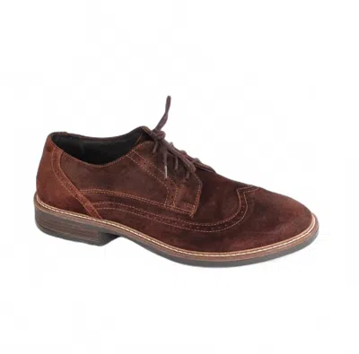 Naot Men's Magnate Lace-up Shoes In Seal Brown Suede