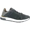 Naot Men's Magnify Sneaker In Oily Midnight Suede/foggy Gray Leather In Multi