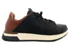 Naot Men's Magnify Tie Shoes - Medium In Black/chestnut Leather