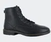 Naot Men Superior Lace Up Boot In Black Soft Leather - Ba6 In Multi