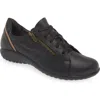 Naot Moko Zip Sneaker In Soft Black/khaki Beige