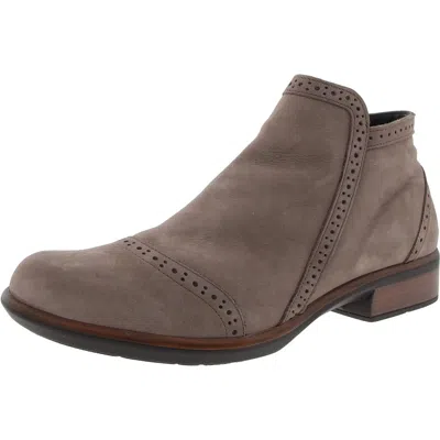 Naot Nefasi Womens Zipper Leather Ankle Boots In Multi