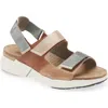 Naot Odyssey Slingback Sandal In Tan/latte/ivory