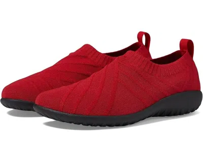 Naot Okahu 11193-70c Sneakers Women's Us 8 Red Knit Comfort Casual Shoes Khd116