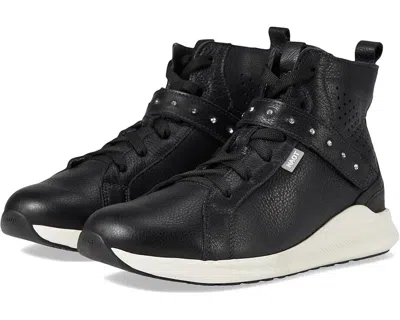 Naot Oxygen Sneaker Womens Us 7-7.5 Black Leather Studded Lifestyle Shoes Khd173