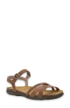 Naot Patricia Sandal In Latte Brown Leather