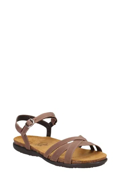 NAOT PATRICIA SANDALS IN OILY BARK NUBUCK