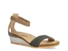 Naot Pixie Wedge Sandal In Gray