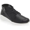 Naot Polaris High Top Sneaker In Jet Black Leather