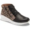 Naot Polaris High Top Sneaker In Soft Black/cheetah Print