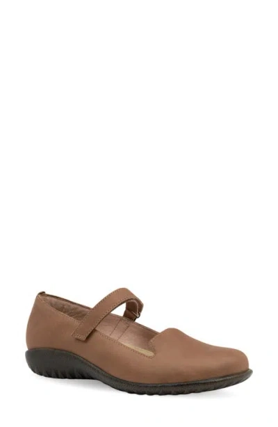 Naot Purini Mary Jane Flat In Brown