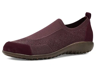 Naot Reo Women's Flat Shoes Cabernet Knit: Eu 37 (us Women's 6) M, Synthetic In Burgundy