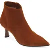 Naot Robin Bootie In Brown Suede