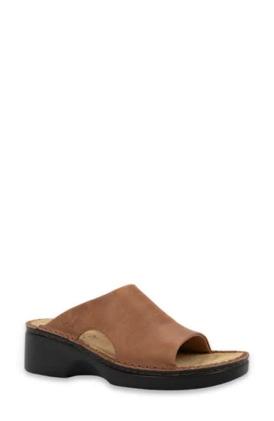 Naot Rome Slide Sandal In Brown