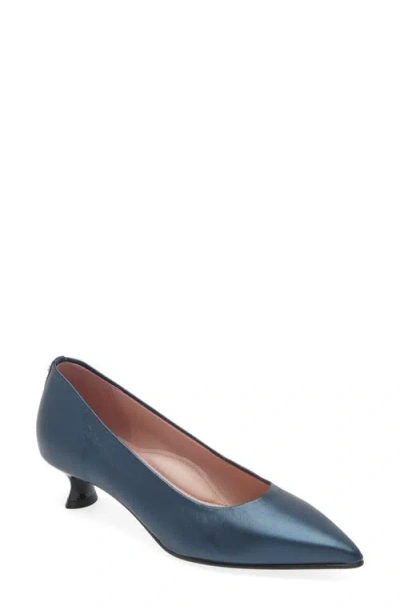 Naot Romy Pointed Toe Pump In Navy Nappa Leather