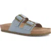 Naot Santa Barbara Canvas Slide Sandal In Light Denim
