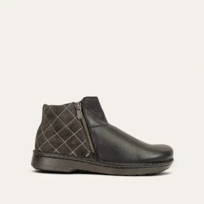 Naot Sintra Women's Boots In Soft Black Leather/midnight Suede In Multi