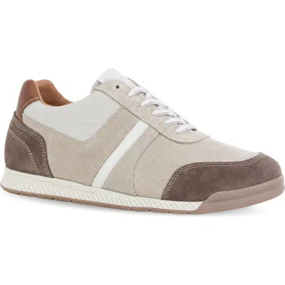 Naot Spin Sneaker In Beige Brown Suede Combo