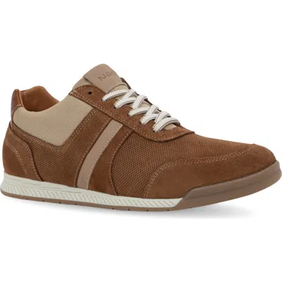 Naot Spin Sneaker In Brown Suede Combo