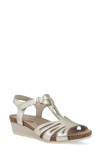 Naot Starlet Wedge Sandal In Gold
