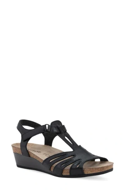 Naot Starlet Wedge Sandal In Black