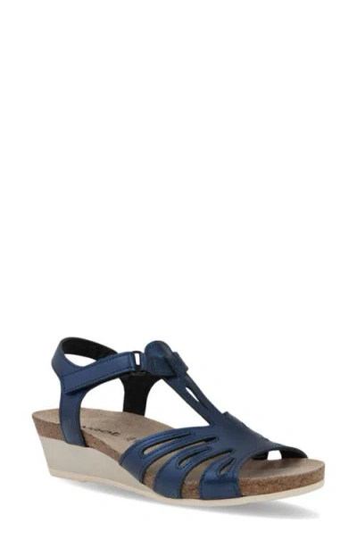 Naot Starlet Wedge Sandal In Blue