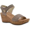 Naot Summer Platform Wedge Sandal In Brown