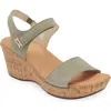 Naot Summer Platform Wedge Sandal In Brown
