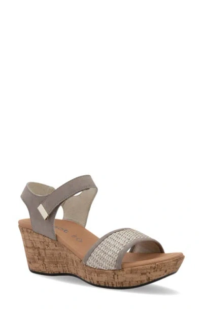 Naot Summer Wedge Sandal In Gray