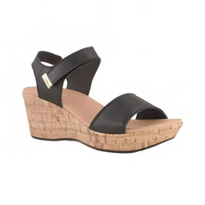 Naot Summer Wedge Sandal In Black