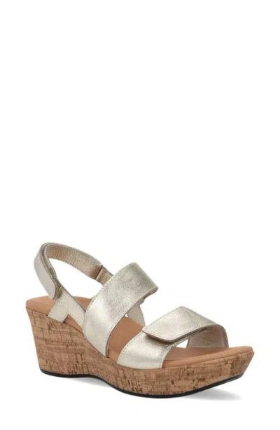 Naot Sunrise Platform Wedge Sandal In Gold