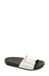 Naot Tahiti Slide Sandal In Soft White Leather