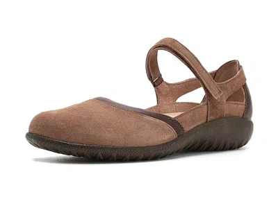 Naot Tekapo Women's Flat Shoes Brown Cedar Suede/ Toffee Brown Leather: Eu 37 (us Women's 6) M