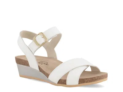 Naot Throne Wedge Sandal In White