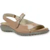 Naot Toka Slingback Sandal (women0 In Camel Crinkle Patent Leather