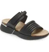Naot Vesta Sandal In Soft Black Leather