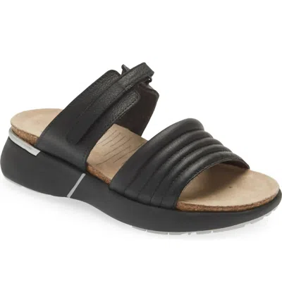Naot Vesta Sandal In Soft Black Leather