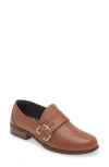 Naot Viscol Monk Strap Loafer In Caramel Leather